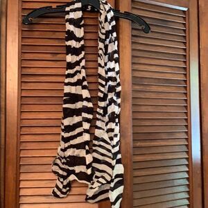 EUC Zebra Print Scarf